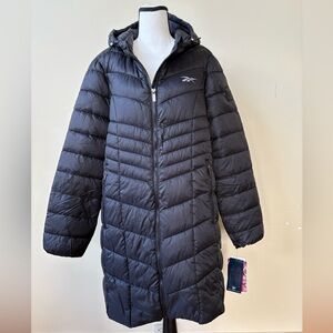 NWT - Reebok Black Quilted Jacket - Size XL